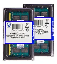 Comprar Memória Kingston Ddr2 1gb 533 Mhz Notebook Kit Cu002F02 Unidades