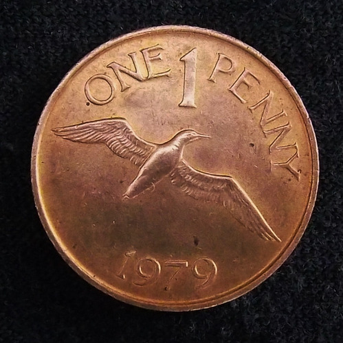 Guernsey 1 Penny 1979 Excelente  Km 27 Ave Gaviota