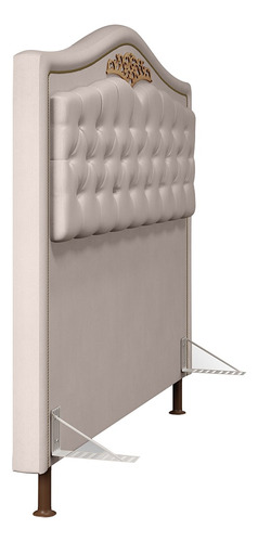 Cabeceira Cama Box Casal King 195cm Com Tachas Imperial Velu