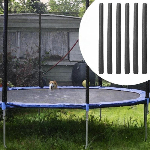Mangas De Espuma De Trampolín De 6 Piezas Espuma De Negro