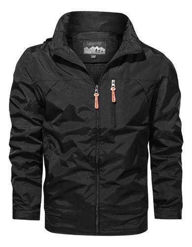 Chamarra Impermeable Con Capucha Transpirable Para Hombre