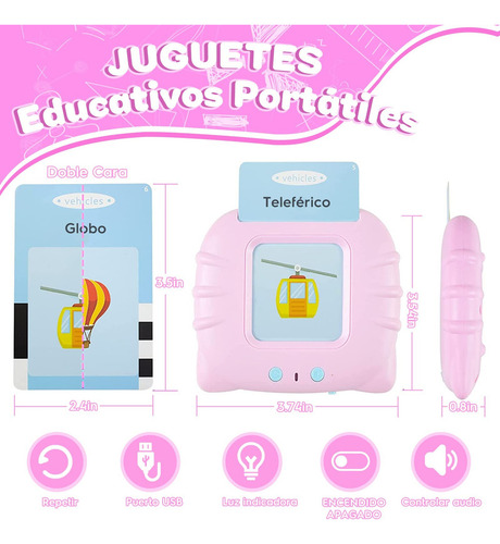 Juguetes Educativos Didácticos Español E Inglés 225 Palabras