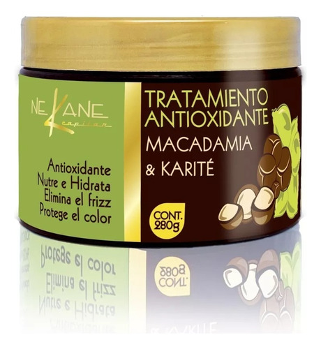 Tratamiento Antioxidante Nekane Con Macadamia Y Karite 280gr