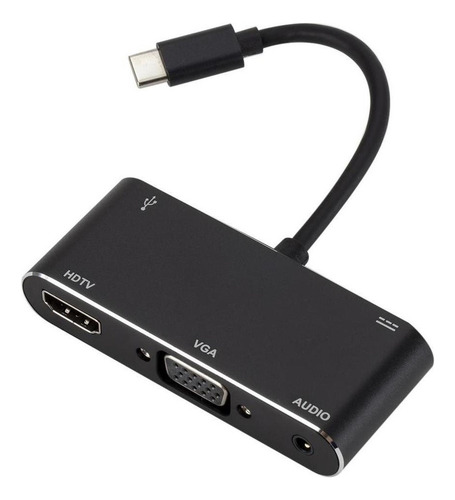Adaptador 4k, Cable Convertidor A Vga, Puertos Múltiples