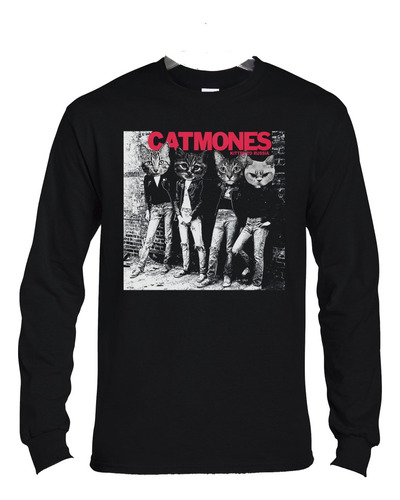 Polera Ml Ramones Catmones Kitten To Russia Punk Abominatron