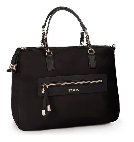 Bolso Tous Bandolera Bowling Brunock Chain Nylon Marr n Cuotas