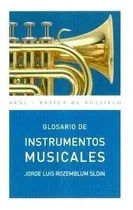 Comprar Libro Glosario De Instrumentos Musicales Original