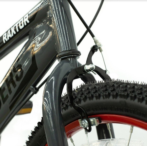 Imagen 3 de 10 de Bicicleta Para Niño Rodado 20 Color Gris Marca Randers