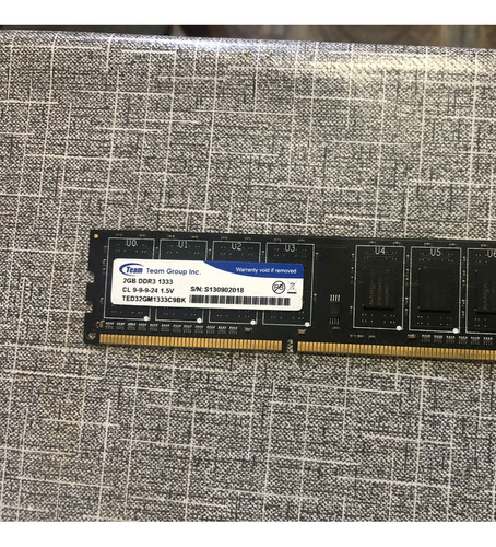 Memoria Ram Team Ddr3 De 2gb 1333mhz