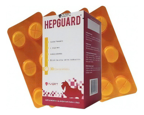 Suplemento Alimentar Para Cães Hepguard 30 Compr. Avert Full