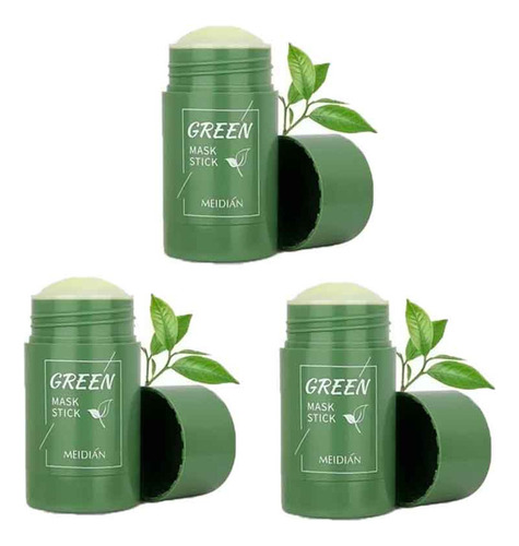 Tira Acne Espinha Pele Macia 3 Green Mask Stick. Para Cuidad