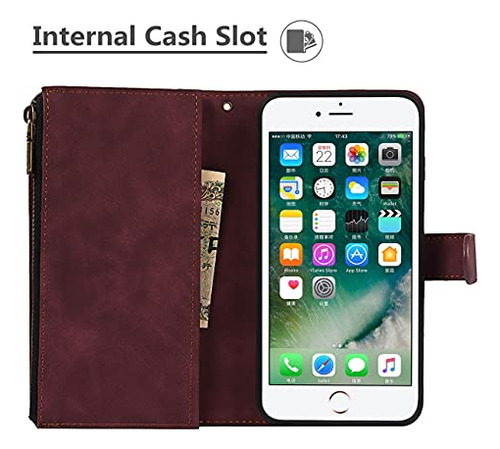 Funda Cartera Para iPhone 8 Plus/7 Plus/6s Plus/6 Plus Clare