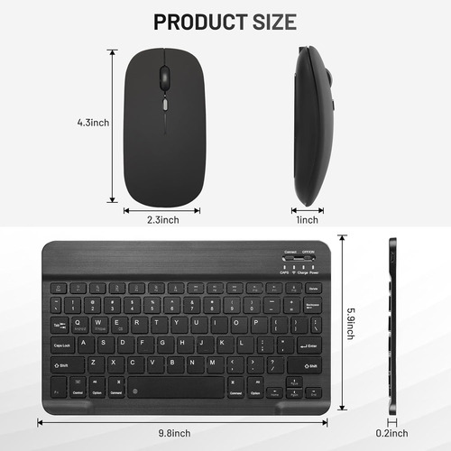 Teclado Para Tablet, Smartphone, Windows Guiheng Negro