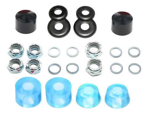 2 Kit De Bujes De Camión De 11 Mm Azul Transparente