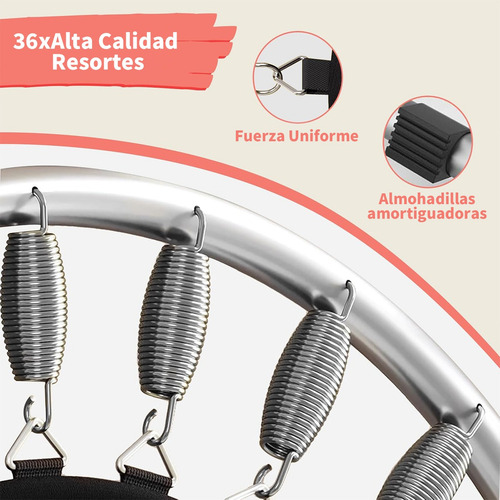Trampolín Infantil 1.4m Con Resortes Y Red Segura