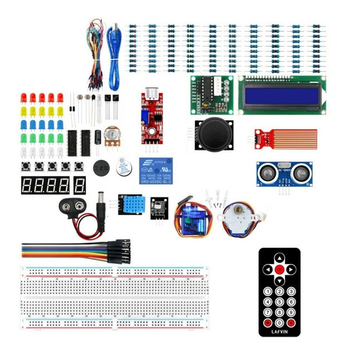 Kit Arduino Uno Starter Pro Con Caja Plastica