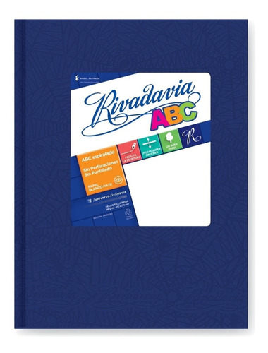 Cuaderno Rivadavia Abc 98h Rayado Azul