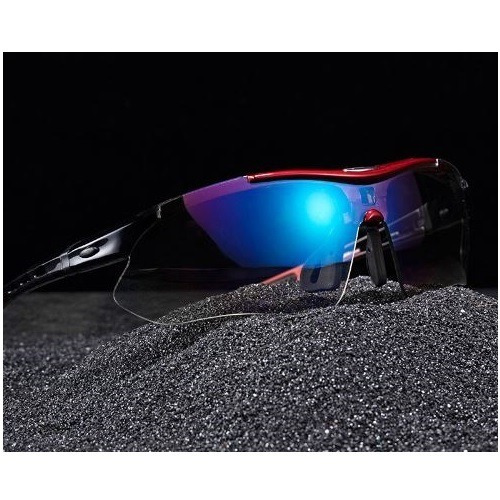 Imagem 6 de 6 de Oculos Rockbros Esportivo Ciclista Com 5 Lentes Suporte Grau