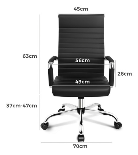 Silla De Oficina Elements Gerencia Ergonomica Reclinable