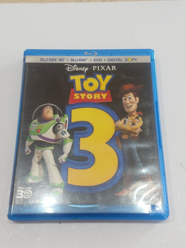 Blu Ray  Toy Story 3 + Blu Ray 3d + Dvd 5 Disc Original