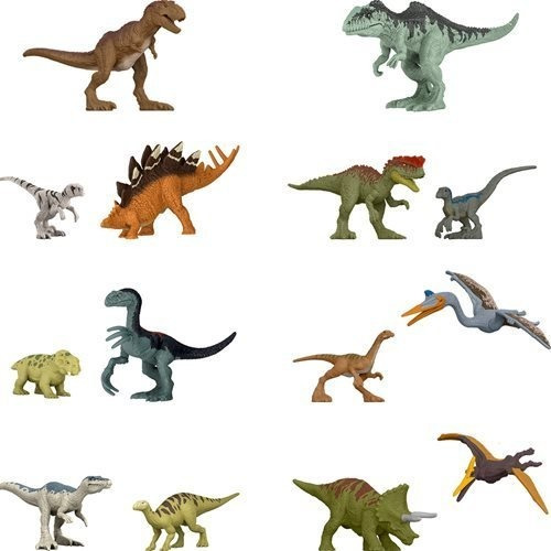 Jurassic World Dominion Minis Action Dinos Wave Completa 