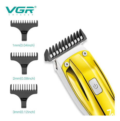 Cortadora De Pelo Vgr, Máquina Para Cortar Cabello V-956 Dorado