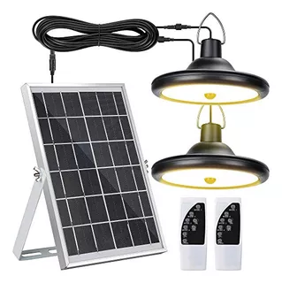 Solar Motion Sensor Pendant Light With 4 Modes, Remote,...