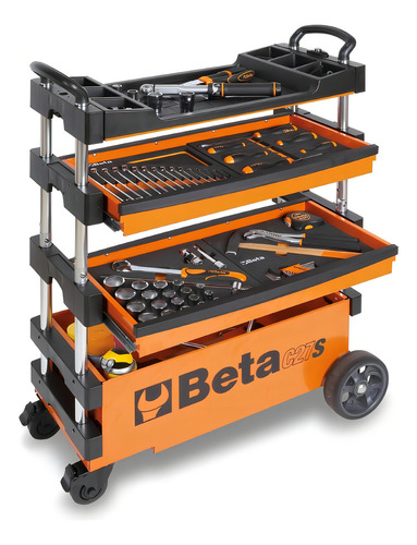 Carrinho De Ferramentas Rebatível 2 Gavetas C27s/o Beta