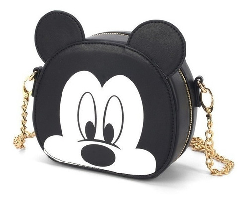 Bolsa Feminina Lateral Alça Corrente Mickey Original Disney