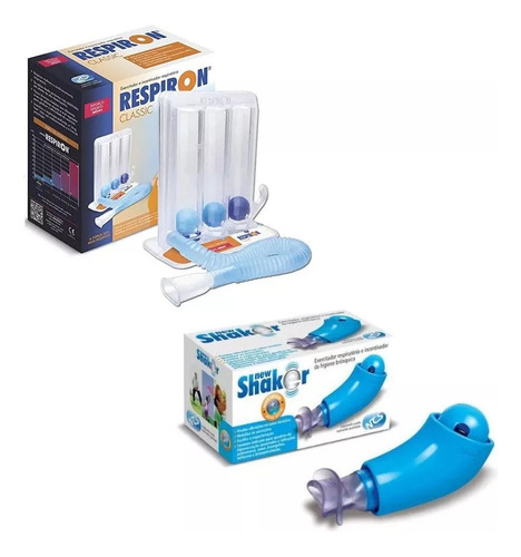 Kit New Shaker + Respiron Classic Fisioterapia Pulmonar Ncs