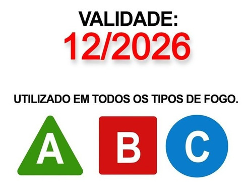 Imagem 5 de 5 de Extintor Abc Automotivo 1kg Gordinho/bujão Extang + Suporte