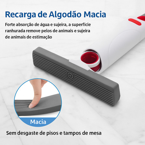 Mini Rodo Esfregão Esponja De Limpeza Multiuso Portátil