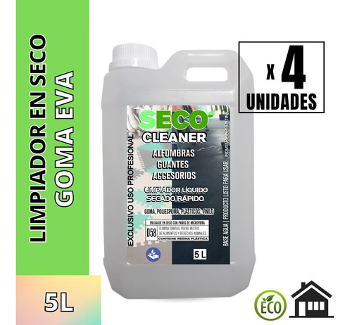 Limpiador En Seco Gomas Eva 5 L X 4u