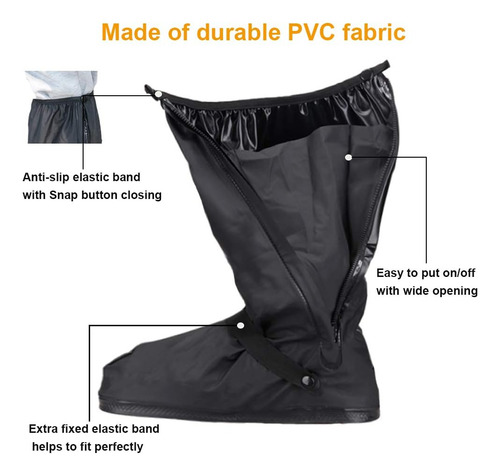Funda Impermeable Para Zapatos, Plegable, Para Lluvia, Botas