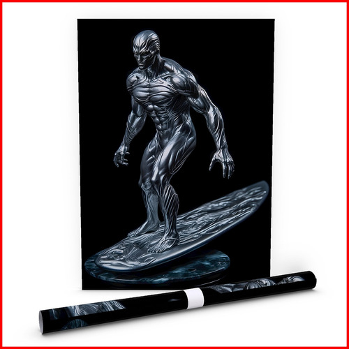 Poster Ai Estatua Silver Surfer - 40x60cm