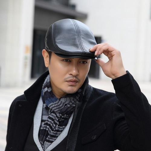 Imagen 4 de 9 de Boina Gorra Cuero Genuino De Vaca - Exclusivo