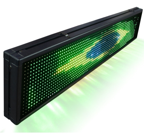 Painel De Led Colorido Letreiro Digital Usb 135cm X 20cm Rgb