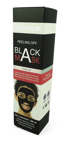 Mascara De Carbón Black Mask, Monsub De 100 Ml