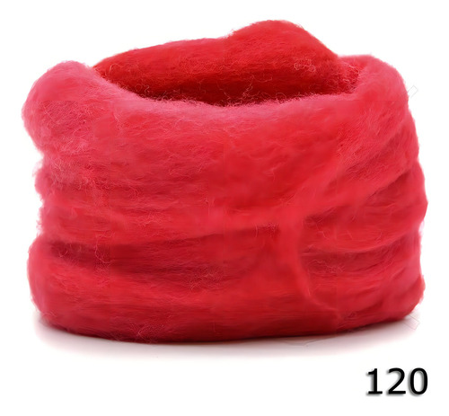 Lã Merino Para Feltragem 25g - Fios Da Fazenda Cor 120 - COCHONILHA