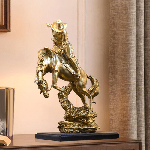 Estatua Ecuestre De Vaquero, Escultura De Vaquero Para El