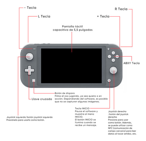 Consola Nintendo Switch Lite 32gb Edition 2024 Gris