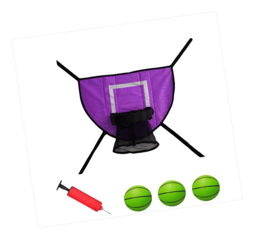 Juego De Canastas De Baloncesto Con Trampolín, Pelota De Bal