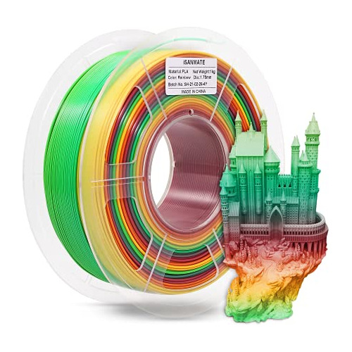 Filamento De Impresora 3d, Filamento Rainbow Pla Con Cambio