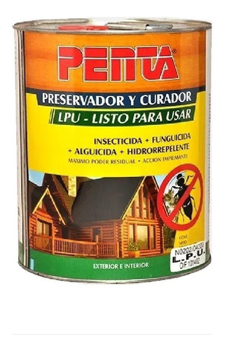 Insecticida Para Madera Penta Lpu 1lt - Imagen Pinturerías -