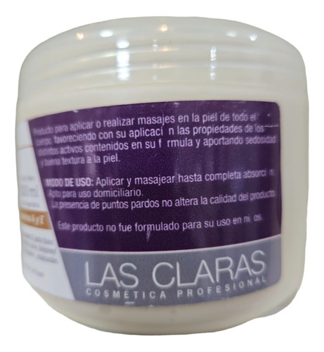 Crema Masajes Arnica Y Tilo Con Vitaminas A Y E Las Claras