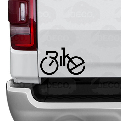 Carro Sticker Para Bicicleta Frase Bike Forma Bici