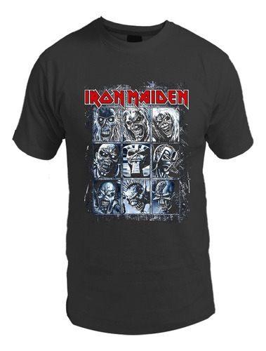 Remera Iron Maiden Varios Diseños Y Colores Todos Los Talles