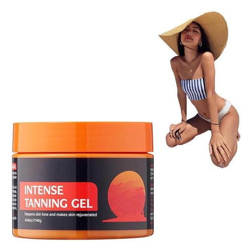Gel Brillante Bronceador Reforzado, Bronceado Y Brillante