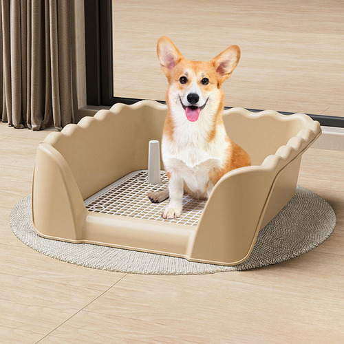 Caja De Arena Extraíble Para Perros, Inodoro Con Café