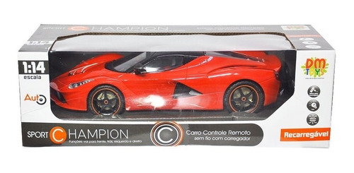 Imagem 5 de 7 de Carrinho De Controle Remoto Ferrari Bateria Recarregável